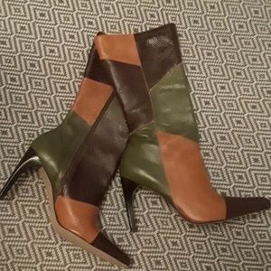 PAZZO Leather Calf Cut Boots NWOB